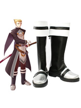 White Black 1 1/2'' Cosplay Boots