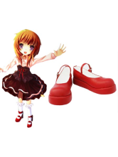 Coffee 1 1/5" Heel Umineko no Naku Koro ni Faux Leather Cosplay Shoes