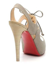Escarpins-Sandales en kaki moderne à talons hauts en PU