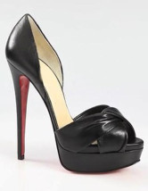 Chaussures sexy en noir à talons hauts en PU