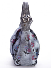 Fourre-tout Féminin 45*11*30cm PU Gris Fleur Charmant 