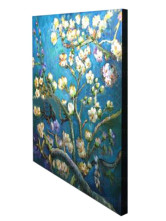Peinture à l’huile manuelle Branches Amande en fleurs: San Remy,c.1890 peinture à l’huile par Vincent Van Gogh avec Cadre Etiré