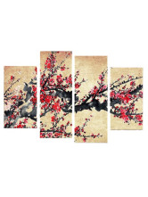 Peinture à L'huile Canevas Artistique Peinture Fleur Floral Chinois Large 