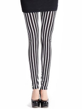 Collants Sans Pieds Féminins Polyester Spandex Noir Chic