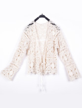 Lumière jaune creux À 95 % coton 5 % Polyester Womens Crochet