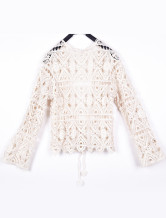 Lumière jaune creux À 95 % coton 5 % Polyester Womens Crochet