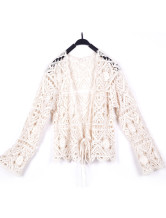 Lumière jaune creux À 95 % coton 5 % Polyester Womens Crochet