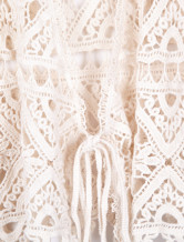 Lumière jaune creux À 95 % coton 5 % Polyester Womens Crochet