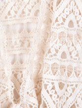 Lumière jaune creux À 95 % coton 5 % Polyester Womens Crochet