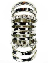 Silver rétro moderne allié 4,8 * 2,5 * 1,85 cm Womens mode Ring