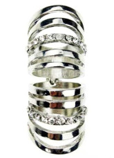 Silver rétro moderne allié 4,8 * 2,5 * 1,85 cm Womens mode Ring