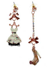 Mignons coloré en alliage robe Soulier dames Fashion boucles d'