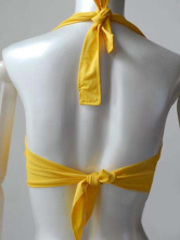 Jaune Strass Coton Belly Dance Top