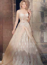 Champagne Lace Sweetheart 2012 Wedding Dress