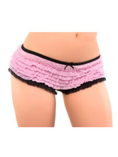 Black And Pink Fashion Acrylic Spandex Ladies Panty