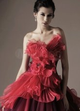 Bourgogne Sweetheart Net Sweep détonner robes de Mardi Gras