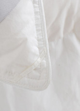 Couettes en Duvet Pour Hiver 100% Satin Blanc Confortable Lit à Une Place 