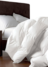 Couettes en Duvet Pour Printemps et Autome 100% Blanc Unie Lit à Une Place