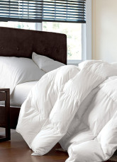 Couettes en Duvet Pour Printemps et Autome 100% Blanc Unie Lit à Une Place