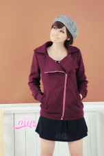Moderne rouille rouge coton Polyester Womens Hoodies