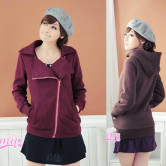 Moderne rouille rouge coton Polyester Womens Hoodies