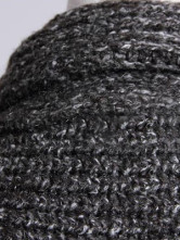 Profundo gris sin mangas murciélago-ala patrón 30% lana 70% Arcylic Womens Cardigan