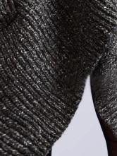 Profundo gris sin mangas murciélago-ala patrón 30% lana 70% Arcylic Womens Cardigan