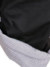 Black 95 % coton 5 % Spandex Womens Straight pantalon