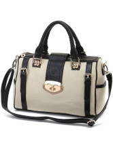Fourre-tout Féminin 33*14*14cm PU Noir Blanc de la mode 