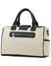 Fourre-tout Féminin 33*14*14cm PU Noir Blanc de la mode 