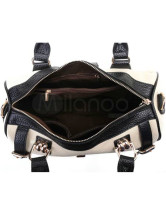 Fourre-tout Féminin 33*14*14cm PU Noir Blanc de la mode 