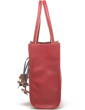 赤いライチ パターン 29 * 8 * 26 cm PU レディース ショルダー バッグ