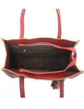 赤いライチ パターン 29 * 8 * 26 cm PU レディース ショルダー バッグ