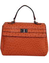 Elegant Orange 29*13*23cm PU Womens Tote