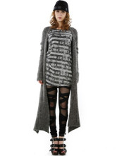 Châle moderne gris Cony cheveux rayonne de femmes