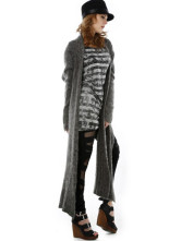 Châle moderne gris Cony cheveux rayonne de femmes