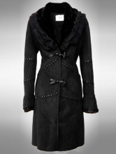 Fourrure Féminine Acrylique Polyester Col Fourure Renard Noire