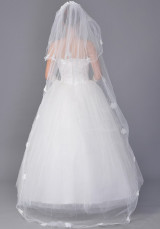 Blanc 180 * 150 cm Net fil Wedding Bridal Veil