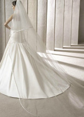 Voile blanc gaze Bridal Wedding de 300 * 240 cm