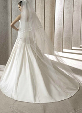 (60++ 240) * 240 cm blanc gaze Bridal Wedding voile
