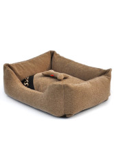 Couchage Pour Chien Lin Coton Café Classique 