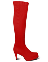 Rouge Stiletto haut talon plate-forme bottes pour femmes Sexy