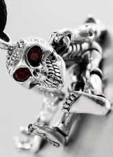 Pendentif unique squelette en forme authentique Silver masculine