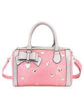 Beautiful Bow Decoration Snakeskin Pattern PU Womens Tote Bag