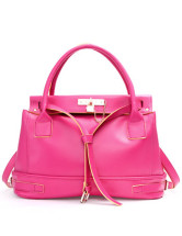 Glamour Classic Lock Decoration PU Womens Tote Bag
