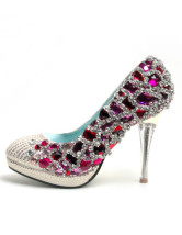 Red mixtes de chaussures en cuir de cristal décoration mariage Bridal