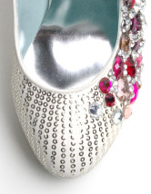 Red mixtes de chaussures en cuir de cristal décoration mariage Bridal