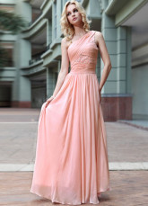 Rose touristes a plaidé Applique étage longueur robe du soir