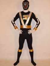 Black Super Sentai Lycra Spandex Unisex Zentai Suit