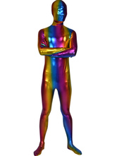 Brilliant Multicolor Shiny Metallic Male Zentai Suit